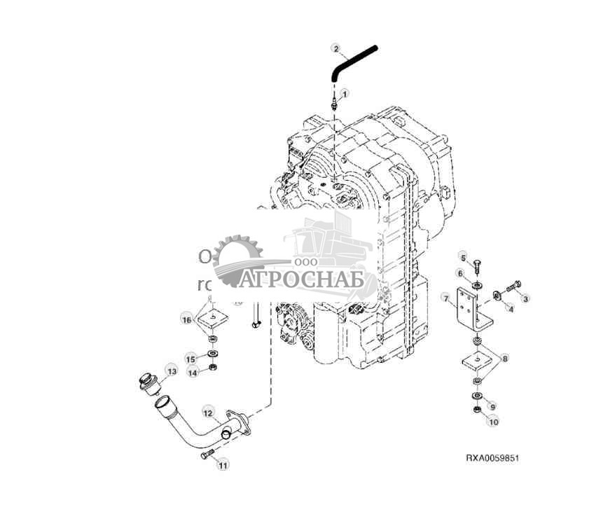 КРЕПЛЕНИЯ КАРТЕРА КОРОБКИ ПЕРЕДАЧ 